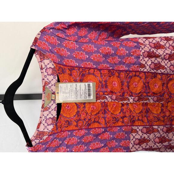 Anouk Women's Long Sleeve Dress with Floral Pattern Medium - Picture 3 of 5